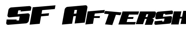 SF Aftershock Debris font preview